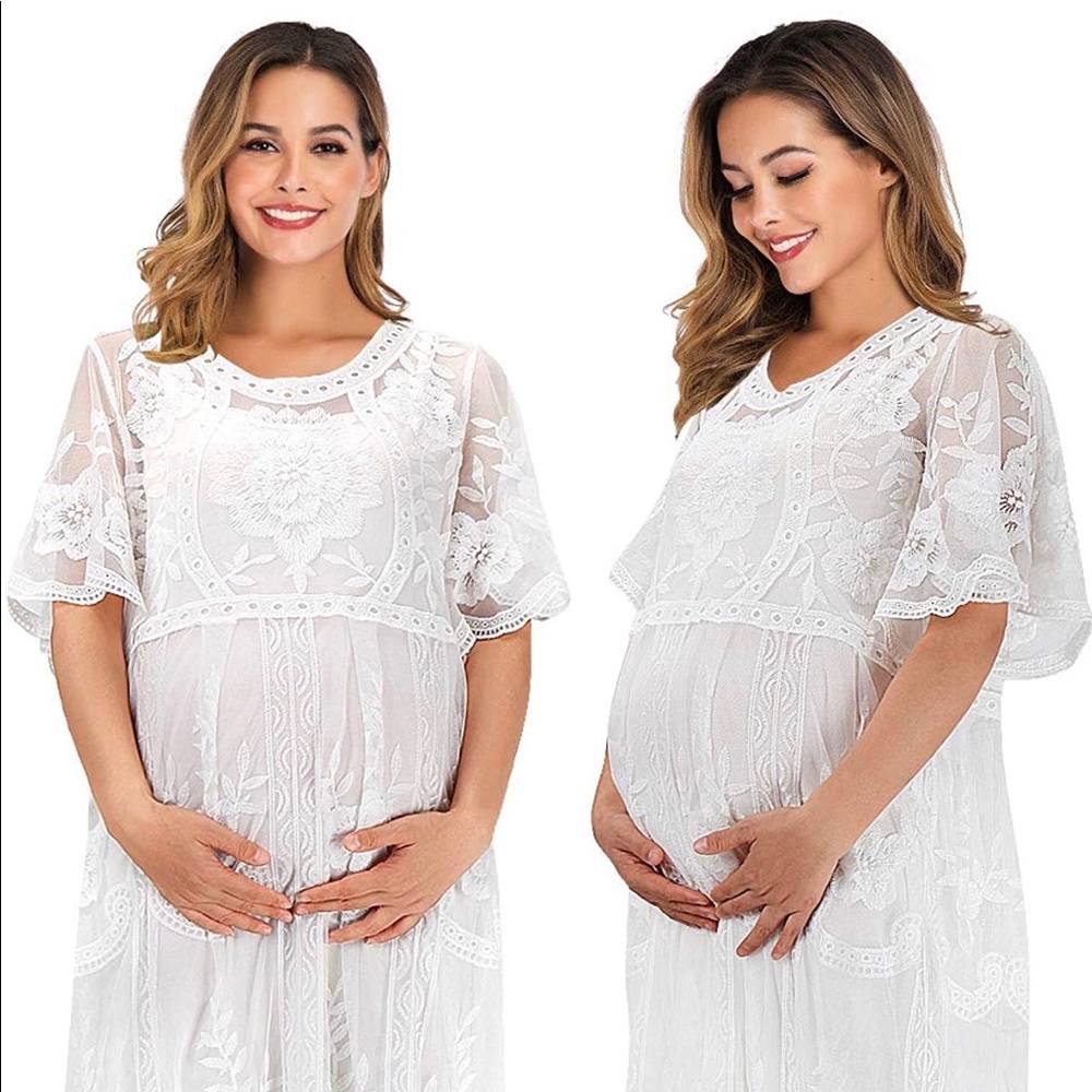 Boho Lace Maternity dress